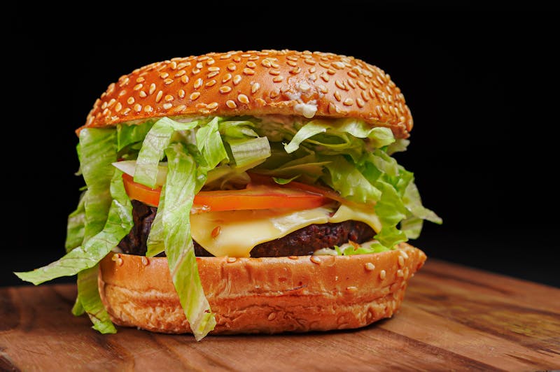 Veggie burger at Cafe Rio