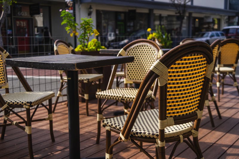 Cafe Rio outdoor seating area